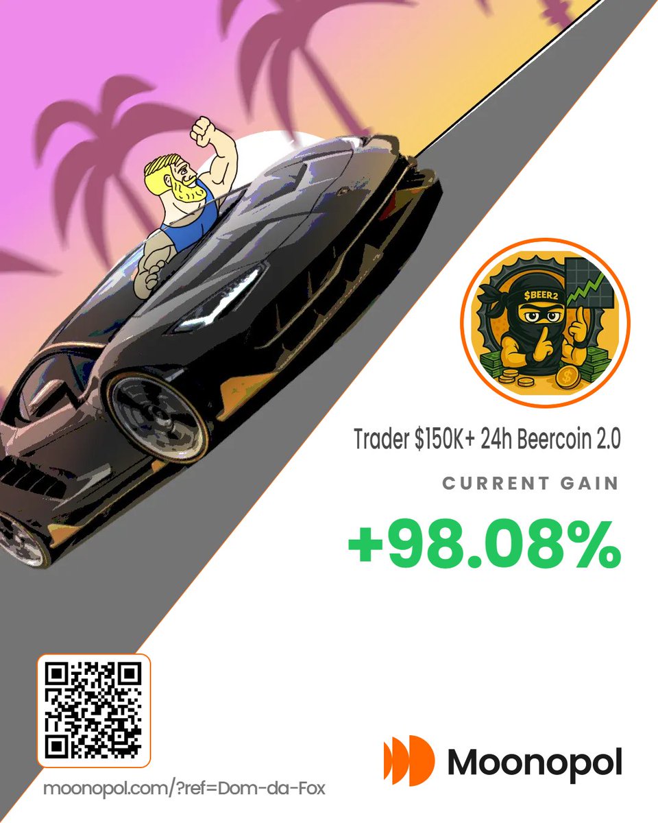 DomDaFox's tweet image. Just another prediction that went well for me 🫰💰
Thanks to #moonopol @moonopolcom  for this nice project.

If someone needs a ref link i would love to if you use mine. Join now and be part of an easy stressless prediction market.

moonopol.com/?ref=Dom-da-Fox