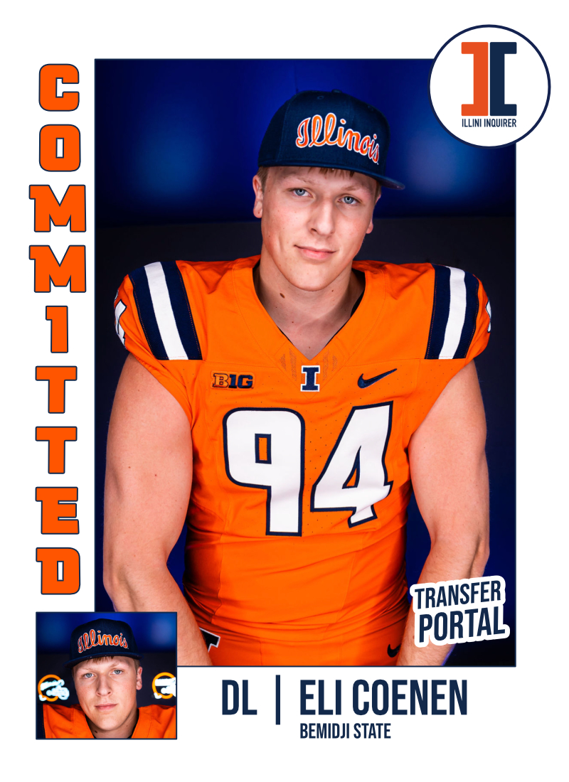 COMMIT: #illini land Bemidji State transfer DL Eli Coenen (<a href="/eli_coenen45/">Eli</a>)

Background &amp; why it matters:  247sports.com/college/illino…