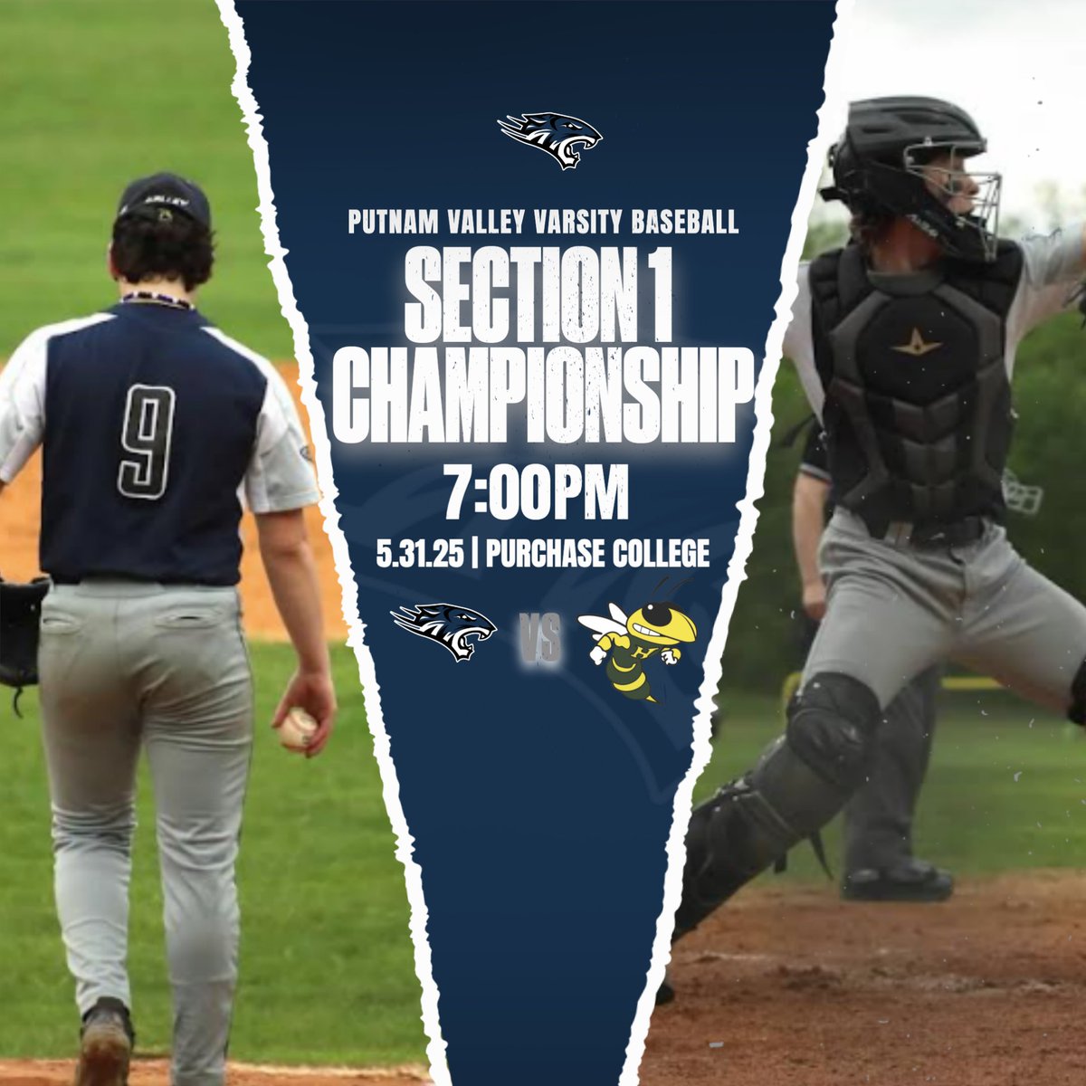 Section 1 Championship – Class B Baseball
📅 May 31, 2025 | 🕖 7:00 PM
📍 Purchase College
Putnam Valley vs. Hastings High School

Come out and support your Putnam Valley Tigers as they compete for the Section 1 title. Let’s fill the stands and show our school pride!
