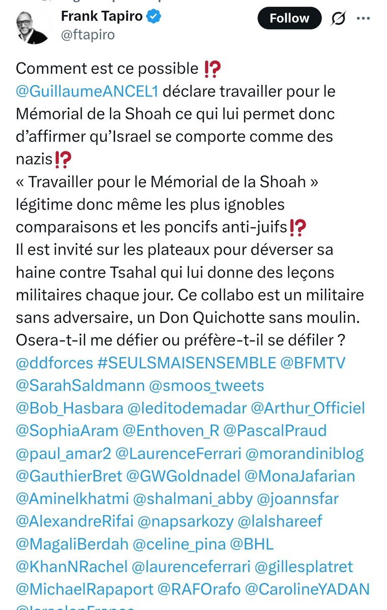 Sympathique_1's tweet photo. @CaronAymericoff @ddforces @ftapiro Les personnes mentionnées par le cyber harceleur Franck Tapiro sont membres de la milice DDForces.
On y retrouve @sophiaaram
@monajafarian @carolineyadan
#Enthoven #SimonMoos qui ont participé à votre harcèlement
@CaronAymericoff https://t.co/R0OHxTqr6j