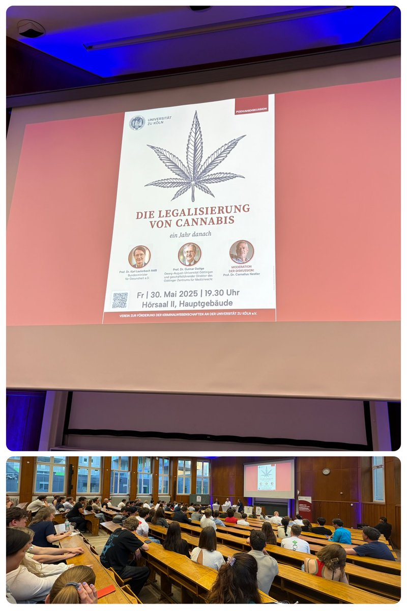 Heute Abend 2 h Diskussion in Jura Fakultät Uni Köln mit Prof. Duttge Uni Göttingen. Er lehnt Legalisierung ab. Selbst/Fremdgefährdung. Mit der Linie müssten Tabak (130.000, Alkohol 50.000 Tote pro Jahr) sofort verboten werden. Gerade bei Alkohol ist Fremdgefährdung viel größer