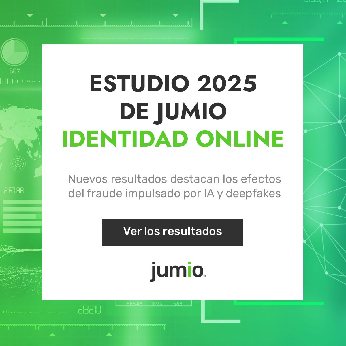 Los resultados del estudio 2025 de Jumio sobre identidad online presentan un panorama preocupante: la confianza en la vida digital desmejora ante el crecimiento de los deepfakes, la desinformación y la ciberdelincuencia: jumio.com/es/2025-estudi…