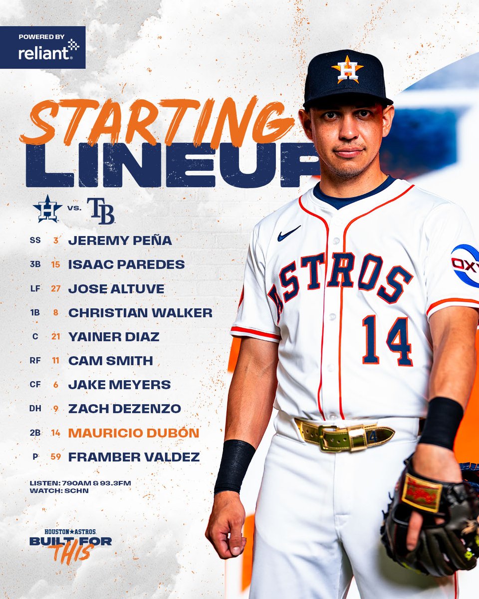 Friday Night Lights.

⚾️: 7:10 PM
🏟️: Closed
📺: <a href="/SpaceCityHN/">Space City Home Network</a> 
🎙️: <a href="/SportsTalk790/">SportsTalk 790</a> | Spanish: 93.3 FM

#BuiltForThis x <a href="/reliantenergy/">reliantenergy</a>