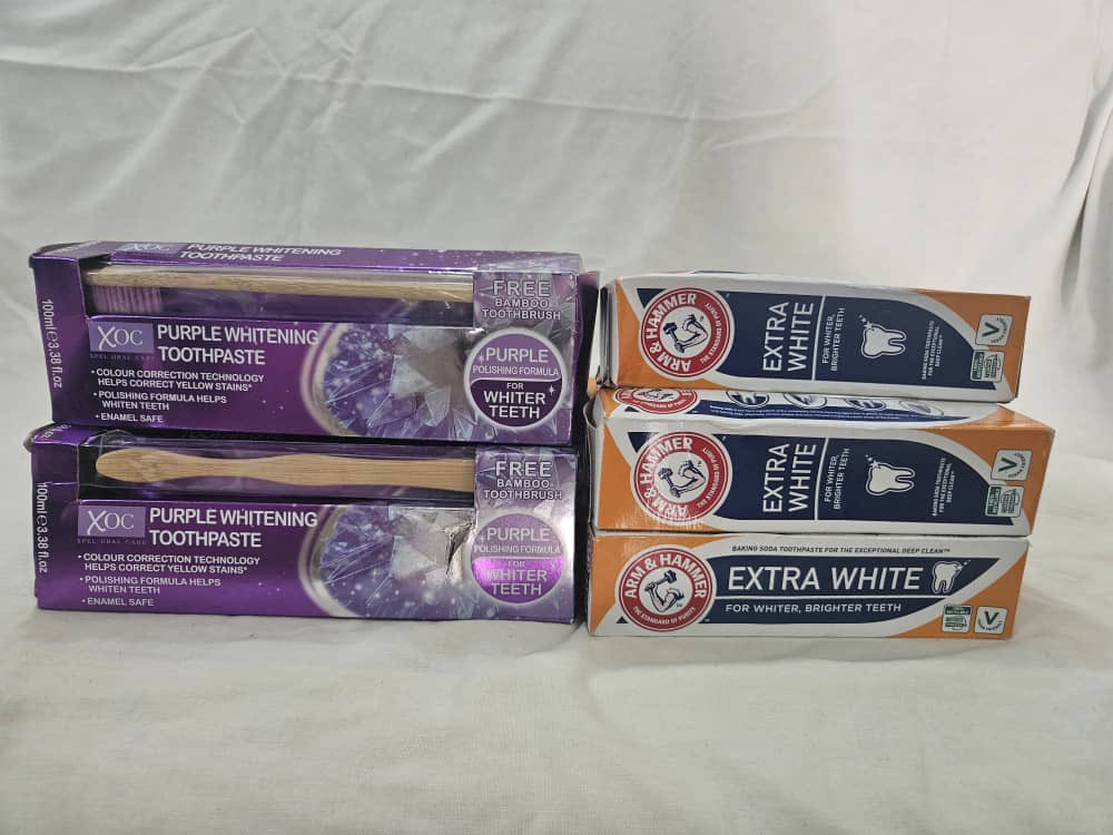 debankies_ent's tweet photo. Arm &amp; Hammer toothpaste available 
Purple whitening toothpaste 

#NightmarketwithDammyB 
#BidAndWin
#Pagesbydamicommerce 
#LiveAuction
#PagesbyDamiAuction
#AuctionNightMarket
#dental #toothpaste https://t.co/UGqSTAd53w