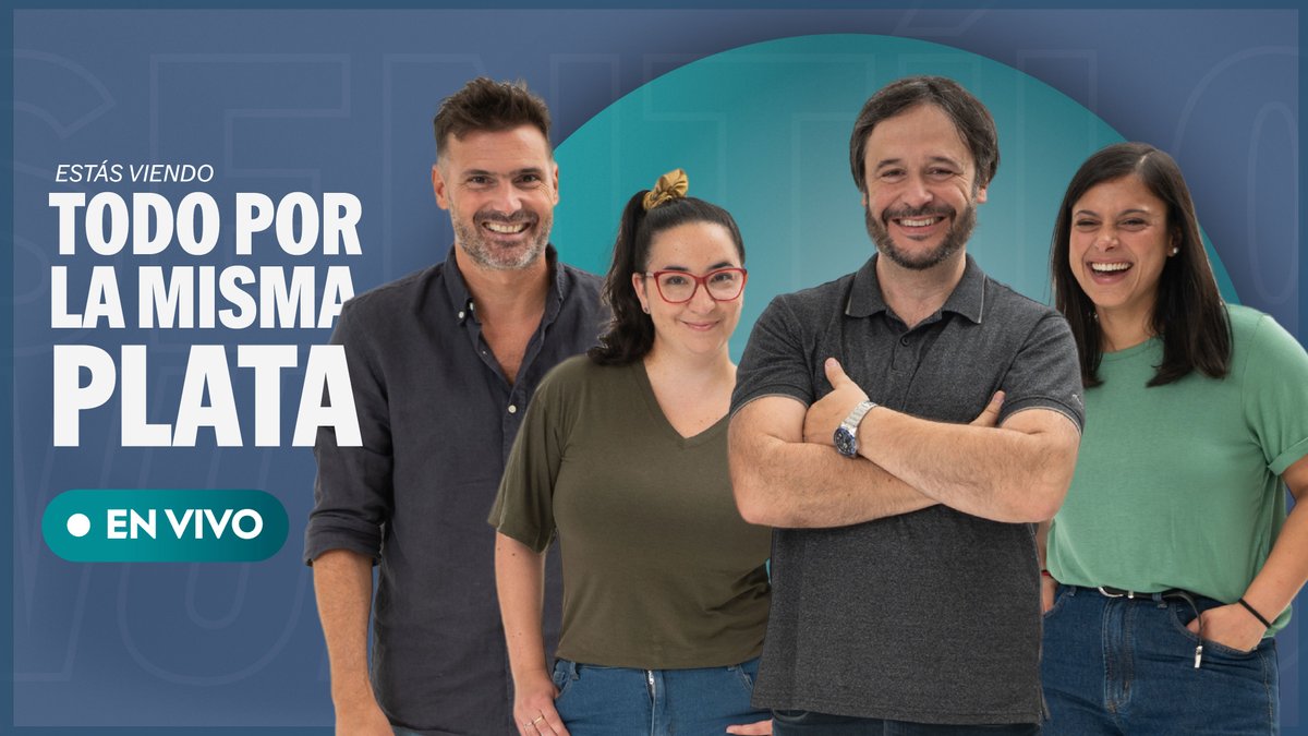 M24 (@m24radio) on Twitter photo 🔵 #EnVivo - <a href="/tplmp/">Todo por la Misma Plata</a>
🎙️ <a href="/AndresReyes1976/">Andrés Reyes</a> | <a href="/SantiDiaz7/">Santiago Díaz</a> | <a href="/BelZorrilla/">Belén Zorrilla</a> | <a href="/GaneJohana/">Negra Gane</a>
▶️ youtube.com/@M24Radio
📻 97.9 FM MVD | 102.5 FM Maldonado
🔊 Sentí lo nuestro 🔵 #EnVivo - <a href="/tplmp/">Todo por la Misma Plata</a>
🎙️ <a href="/AndresReyes1976/">Andrés Reyes</a> | <a href="/SantiDiaz7/">Santiago Díaz</a> | <a href="/BelZorrilla/">Belén Zorrilla</a> | <a href="/GaneJohana/">Negra Gane</a>
▶️ youtube.com/@M24Radio
📻 97.9 FM MVD | 102.5 FM Maldonado
🔊 Sentí lo nuestro