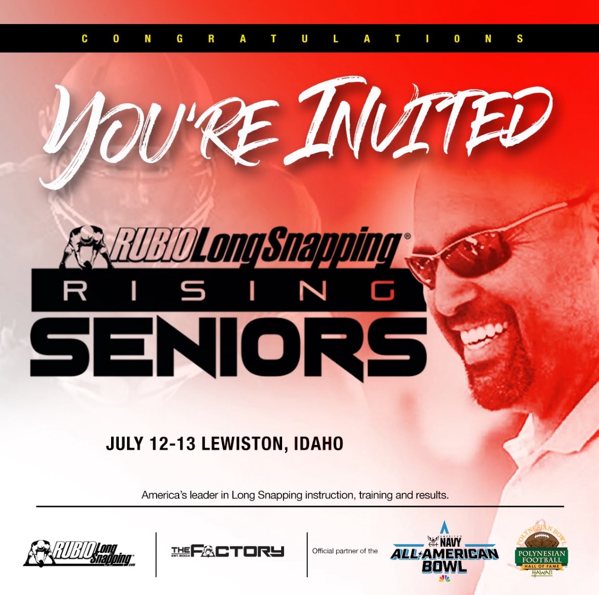 BauerSodoma's tweet photo. Thank you @TheChrisRubio for the personal invite to the Rising seniors camp in July. Can’t wait to be up in Idaho https://t.co/EHbyAbiI0a
