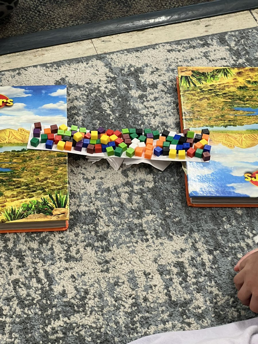 Testing out paper bridges with <a href="/MLCmath/">Math Learning Center</a>  #MURSDthrives