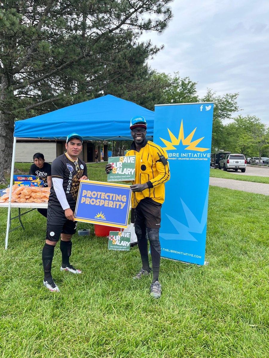 LibreOhio's tweet image. Protect Prosperity Event at the Latino League of soccer &quot;Los Nicas&quot; #HispanicLatinos #ProtectProsperity
