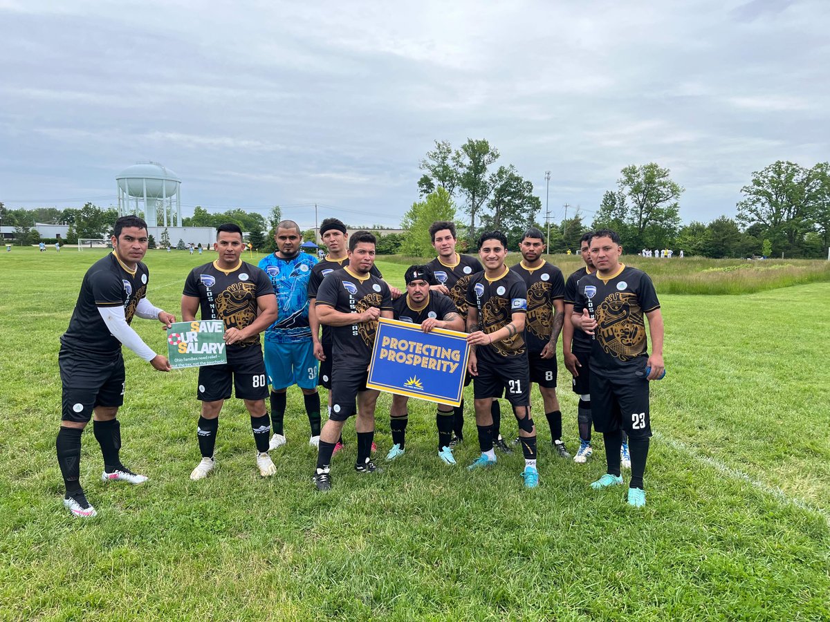 LibreOhio's tweet image. Protect Prosperity Event at the Latino League of soccer &quot;Los Nicas&quot; #HispanicLatinos #ProtectProsperity