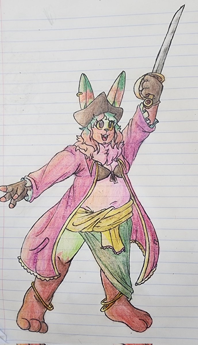 BrookiBerry's tweet photo. Berry pirate design! #furry #piratesfan https://t.co/PWPqLj8iD7
