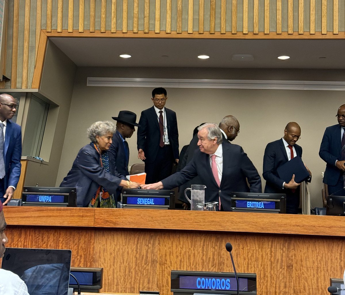 Eritrea_UN's tweet image. As @AmbStesfamariam affirmed on behalf of #Eritrea @UN, Africa is no longer a passive site of extraction—we are the architects of our future. We honor our past not to dwell in its shadow, but to build a more just tomorrow🇪🇷🌍#ADS2025 #AfricaRemembers #AfricaRises #AfricaReclaims