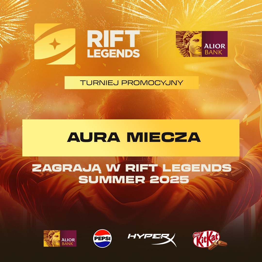Rift Legends (@riftlegendspl) on Twitter photo Aura Miecza zagra w letnim splicie Rift Legends Mistrzostw Polski! 🏆
Jedno jest pewne, chłopakom nie można odmówić aury 😎
Ogromny szarałt dla <a href="/PLHubEsportowy/">Polski Hub Esportowy</a> za realizację transmisji z poszczególnych etapów turnieju! 🫡 Aura Miecza zagra w letnim splicie Rift Legends Mistrzostw Polski! 🏆
Jedno jest pewne, chłopakom nie można odmówić aury 😎
Ogromny szarałt dla <a href="/PLHubEsportowy/">Polski Hub Esportowy</a> za realizację transmisji z poszczególnych etapów turnieju! 🫡