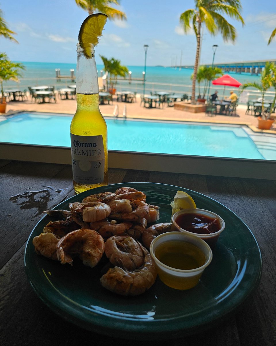 Florida Keys Resorts (@flakeysresorts) on Twitter photo "The 7-mile Bridge View That Makes Monday Feel Miles Away..."
This right here.
While everyone else is scrolling through their phone during lunch break...
I'm watching the 7-mile bridge stretch across that impossible blue while eating shrimp that were swimming this morning. "The 7-mile Bridge View That Makes Monday Feel Miles Away..."
This right here.
While everyone else is scrolling through their phone during lunch break...
I'm watching the 7-mile bridge stretch across that impossible blue while eating shrimp that were swimming this morning.