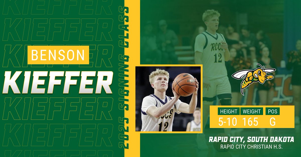 A finalist for South Dakota Mr. Basketball and the lone true freshman in our signing class, welcome Benson to the Yellow Jacket family‼️

READ MORE⬇️
bhsuathletics.com/news/2025/5/30…