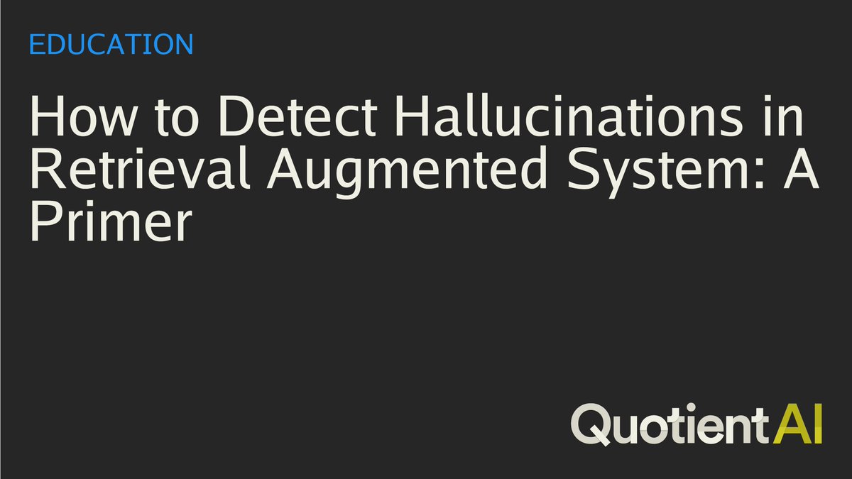 Most engineers think you need ground truth data to detect AI hallucinations. You don't.

Extrinsic hallucinations are the real problem: model misusing the context you gave it.

Here's a primer on how to do table stakes hallucination detection without expensive datasets👇