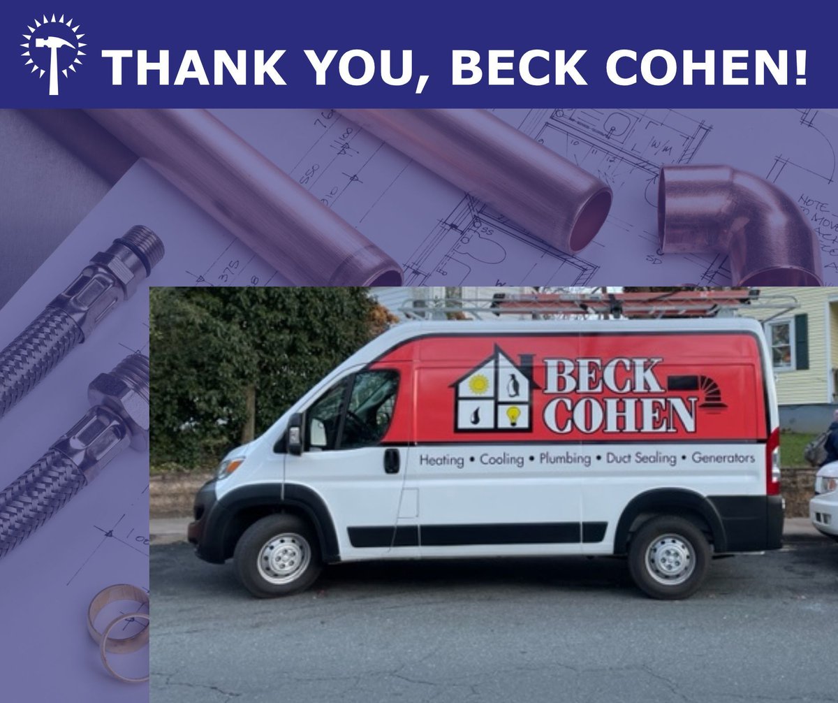 Many thanks to our contractor partner Beck Cohen for stepping up to restore running water to a local homeowner!🛠️ She and her son had been without water since last weekend, but Beck Cohen quickly diagnosed and repaired the issue.🚰 The homeowner even called to express her thanks!