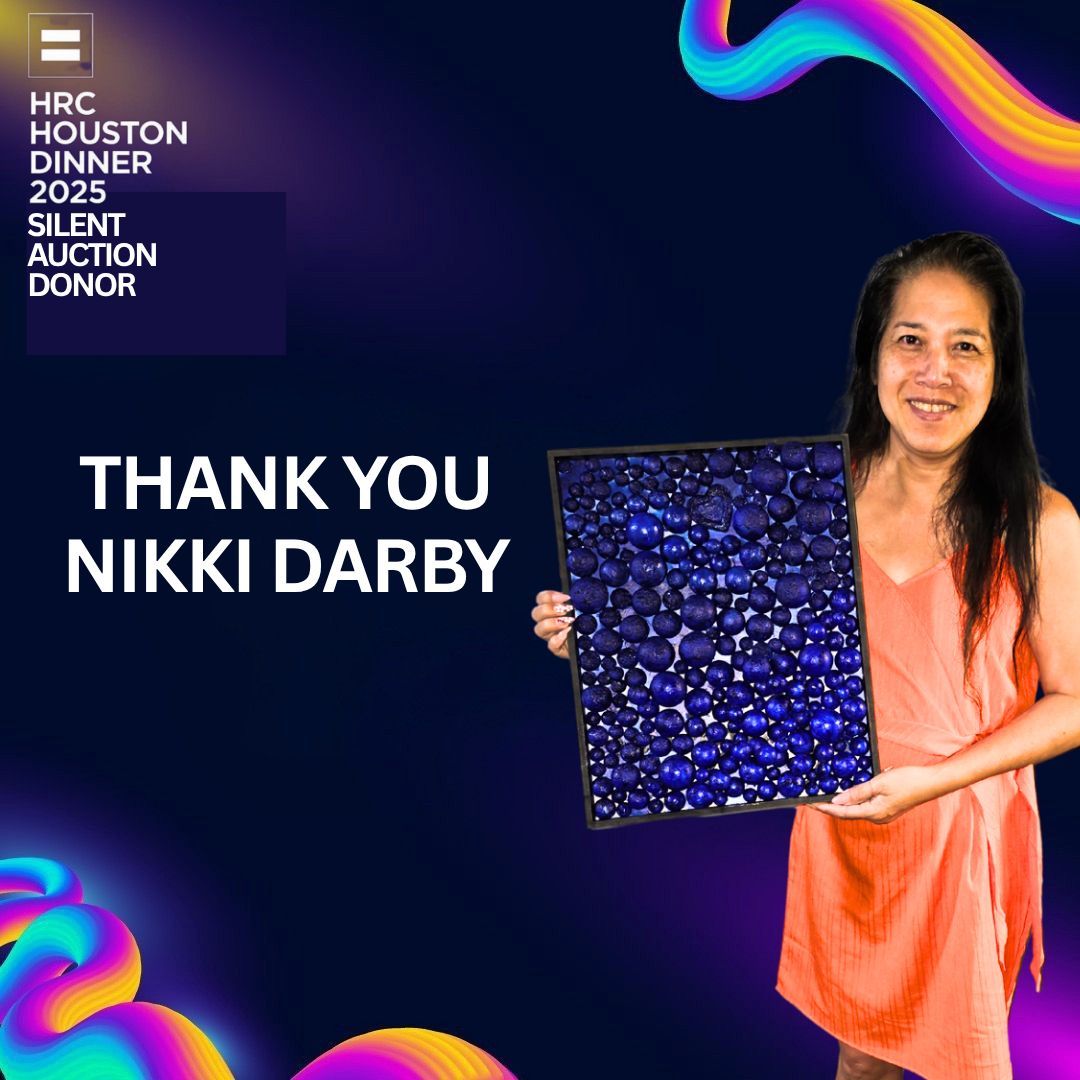 Huge thanks to the incredibly talented Nikki Darby for her generous donation of a stunning art piece "Unhatched" to the HRC Houston auction! We're so grateful for your support in our fight for equality. ✨ 

#HRCHouston #EqualityForAll #NikkiDarby #3DPrintedArt #AuctionDonation