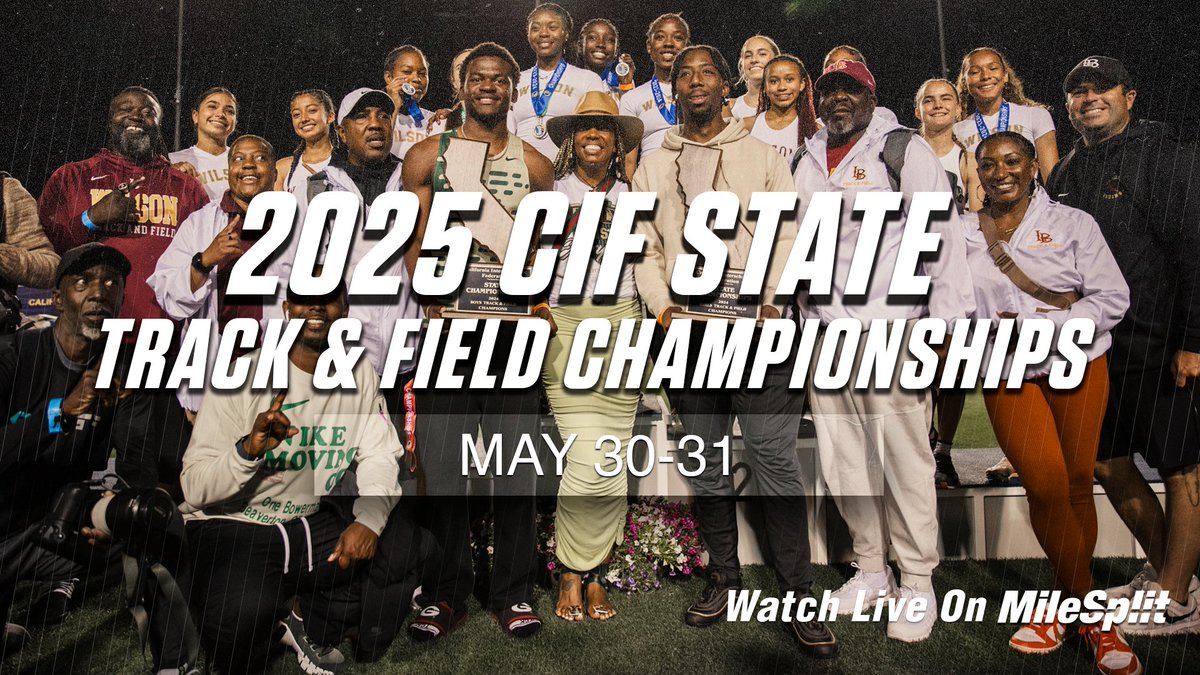 California Champions will be crowned at this year's CIF State Track and Field Championships, which start today at 5:00 pm PST. 

Tune in LIVE: ca.milesplit.com/articles/37536…