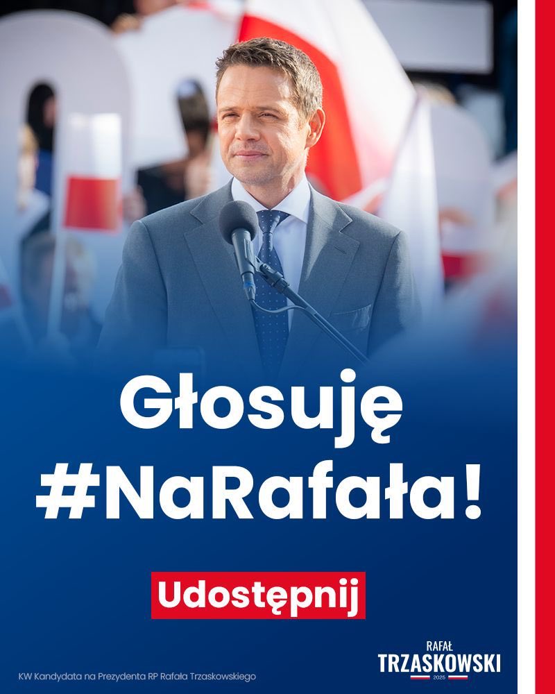 BZdrojewska's tweet photo. W niedzielę głosuję #NaRafała 
#Trzaskowski2025 https://t.co/2TOeRXEJfD
