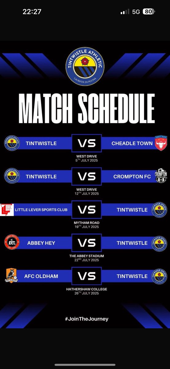 Massive changes this season… 
New Managers, new players 

Excited to see what the season has in hold 

Also if anyone would like a trail game  or come to training please Dm me
Great club with great potential in our 2nd year in the Manchester prem 
#Newjourney #SameClub