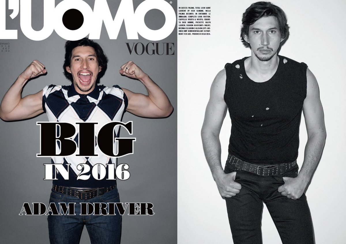 Showing his 💪🏻 off in Italian Vogue, 2016