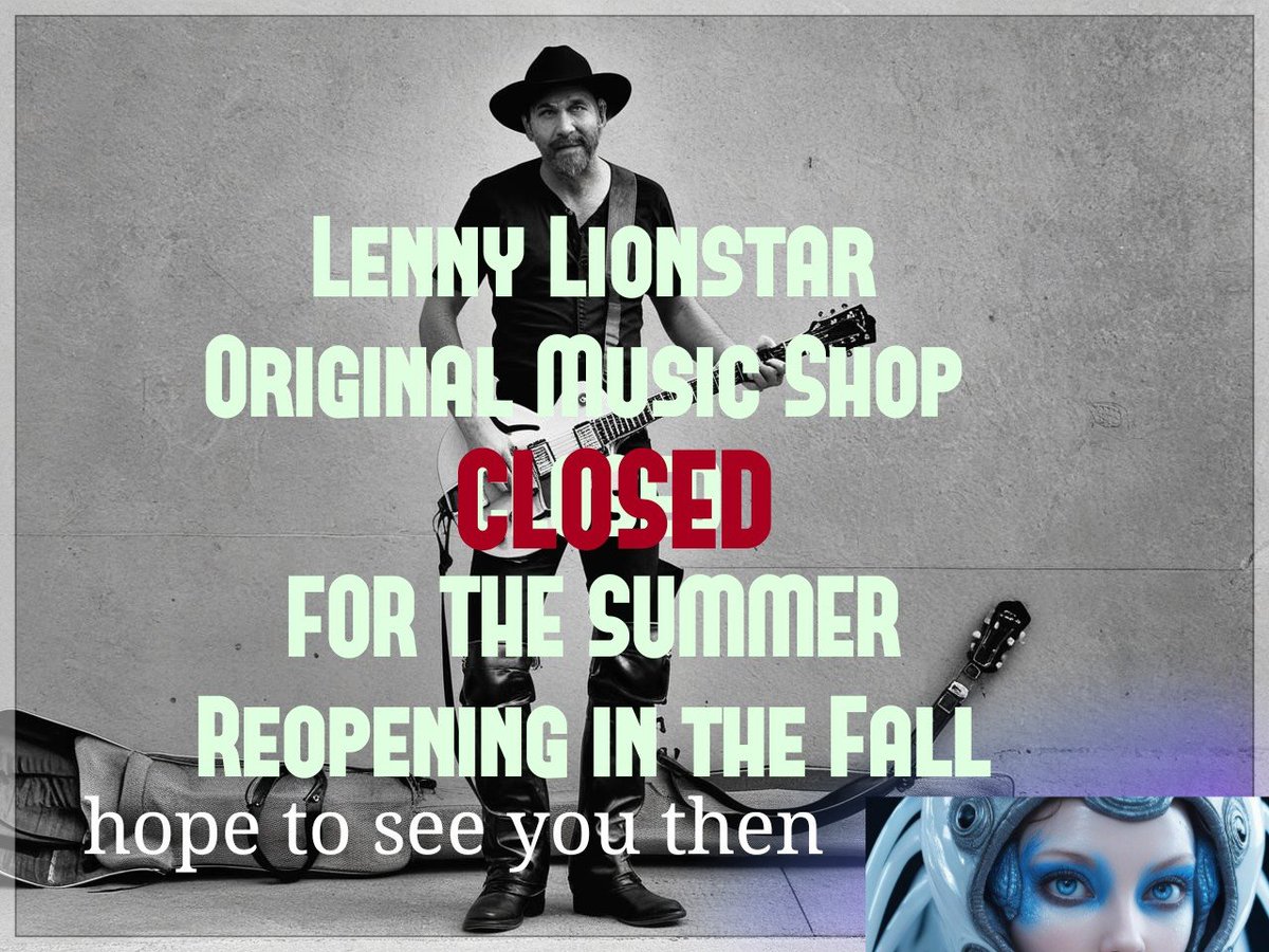 Lenny Wiles Lionstar GALAXY BANDSTAND (@lestatgothchat) on Twitter photo Lenny Lionstar Original Music Shop - New Recordings CLOSED summer. Reopening in Fall. Hope to see you again in the Fall. Peace Love Fans Friends. Last song before reopening. Have a fun summer! My Summer song "Frisbee in the Park." Lenny ( open.spotify.com/album/12Hl2Msm… )
#YorkPA #summer Lenny Lionstar Original Music Shop - New Recordings CLOSED summer. Reopening in Fall. Hope to see you again in the Fall. Peace Love Fans Friends. Last song before reopening. Have a fun summer! My Summer song "Frisbee in the Park." Lenny ( open.spotify.com/album/12Hl2Msm… )
#YorkPA #summer