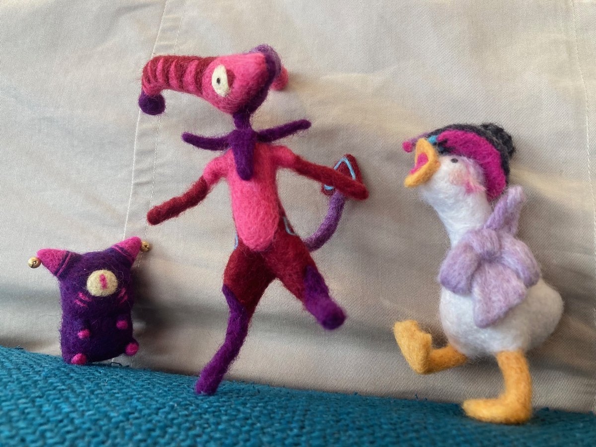 rabbitdr4gon's tweet photo. so, uh, lil interest check
ive been thinking of doing comishes for some little needlefelt critters, probably starting at the $35ish range for simpler guys (like phantom) and $70ish for more complex guys (like the bettelion.) and i could do people's sonas and stuff.
seam neat? https://t.co/d4X0xAypII