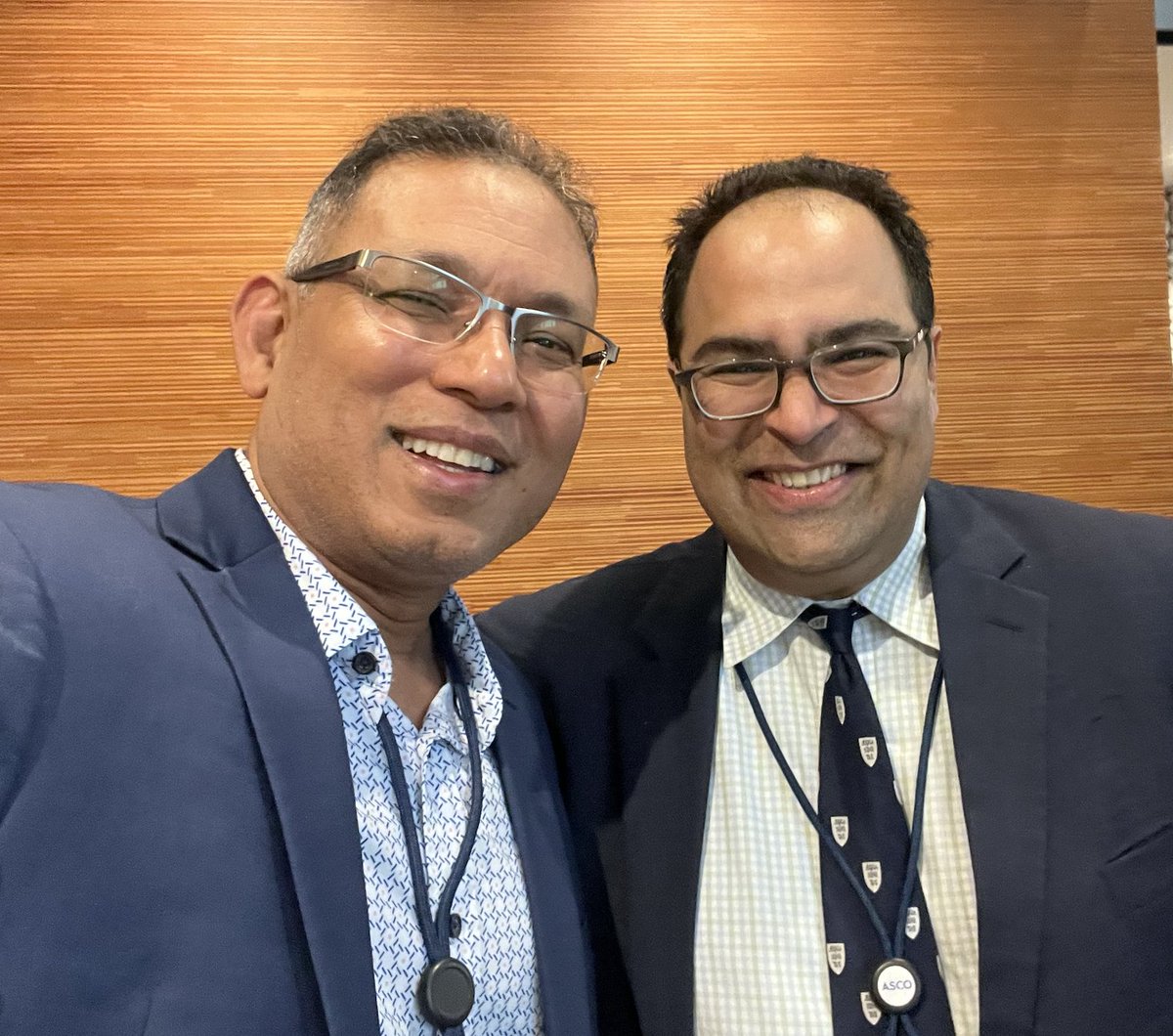 <a href="/ANaingMD/">Aung Naing</a> and <a href="/doctorpemm/">Naveen Pemmaraju, MD</a>
More to come at #ASCO2025 #ASCO25 #ASCO #JIPO 

<a href="/MekhailYN/">Yostena Mekhail, MD, PhD</a> @mderbalamd <a href="/HafezMaria/">Maria Hafez</a> <a href="/CarlosTorradoMD/">Carlos Torrado</a>