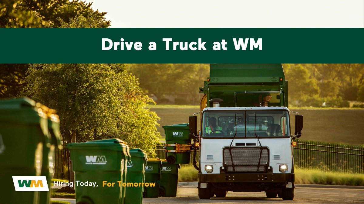 #JOBSPOTLIGHT: Drive a truck at <a href="/WasteManagement/">WM</a> and be home every night as a WM #driver. Join the team that drives sustainability.
bit.ly/3F2Jgpp