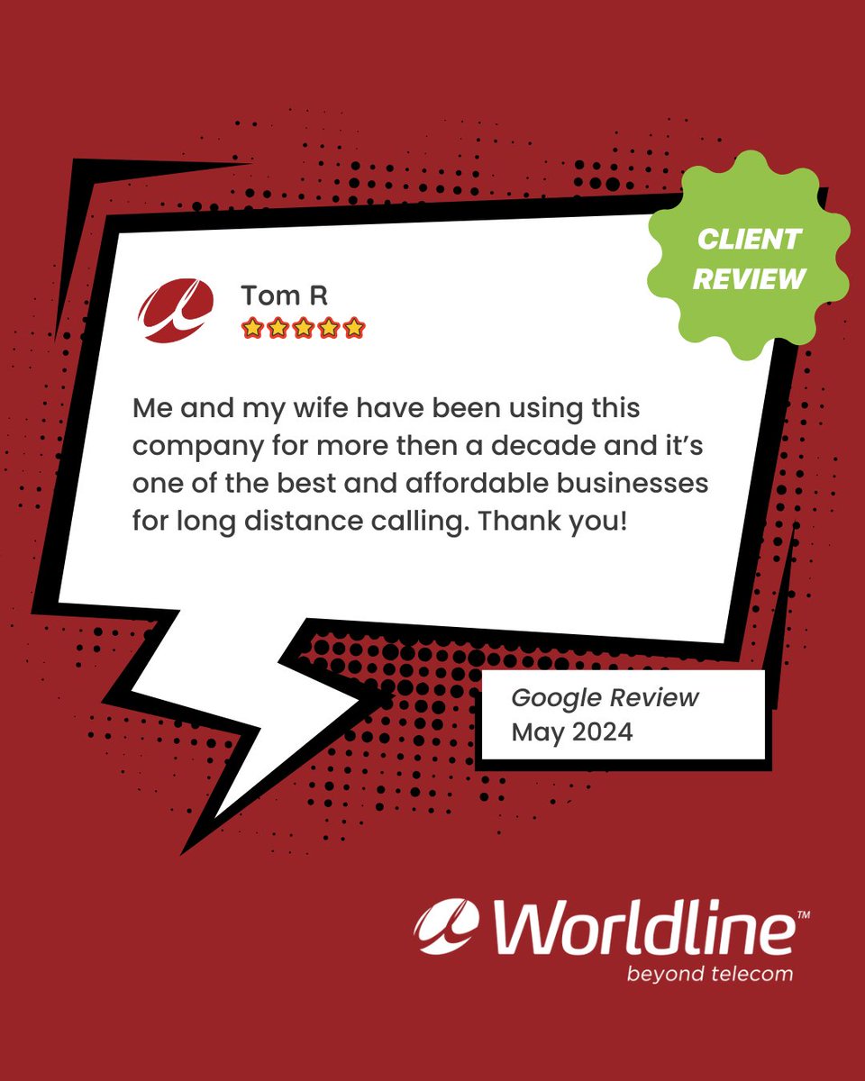 WorldlineCanada's tweet image. Over a decade of loyalty... now THAT'S super!
A huge thank you to Tom and his wife for being with us for more than 10 years!

📞 Learn more: worldline.ca

#CustomerReview #Phone #Worldline