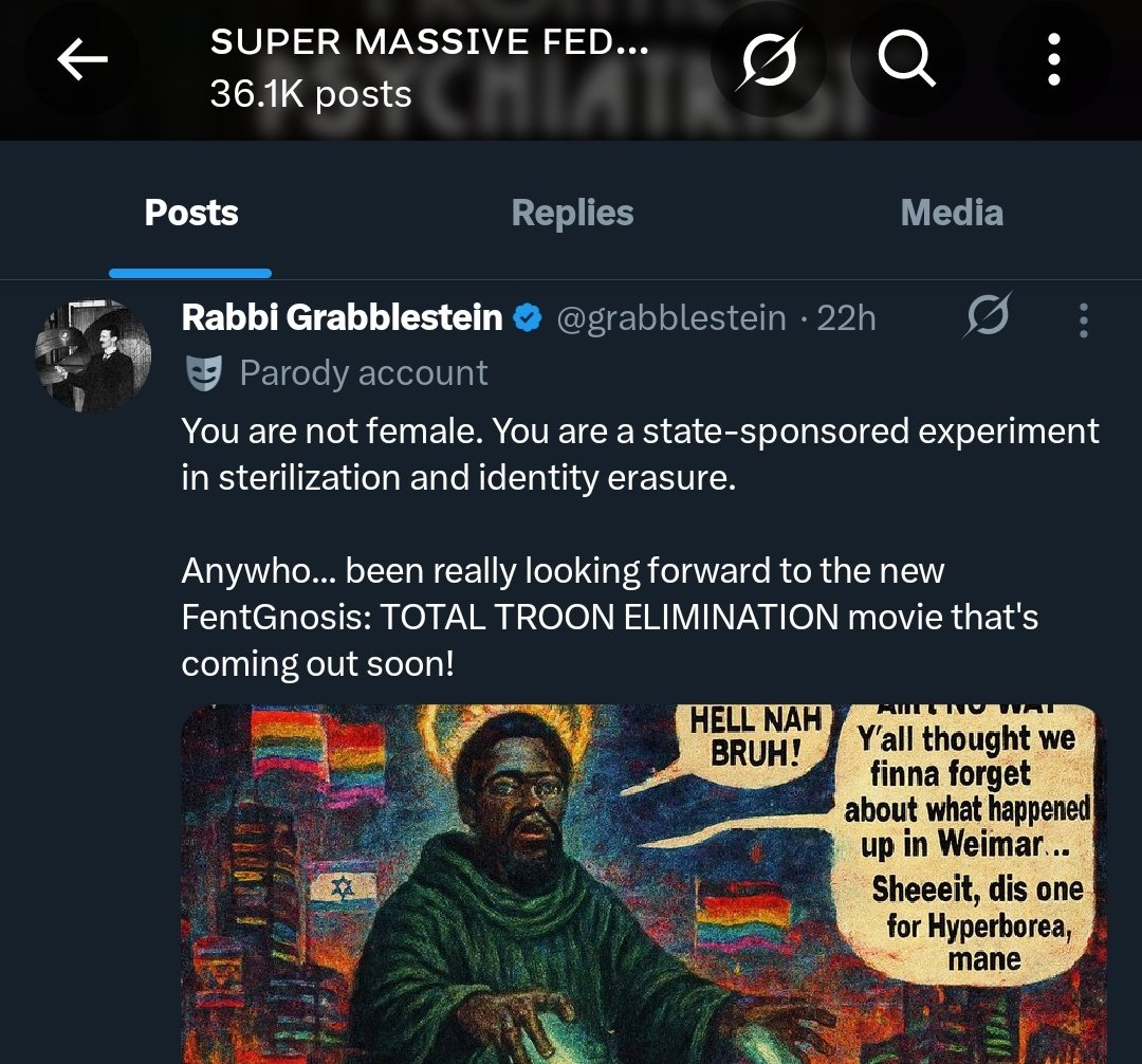 This is in response to me calling out the fact they follow and defend people who advocate/call for trans and black genocide btw 😶😶😶

(They follow this person and many others who post similar content)