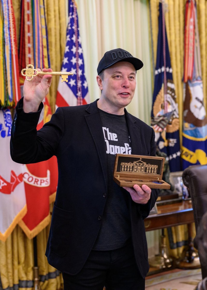 Thank you President Trump for honoring Elon Musk for his service to the nation.