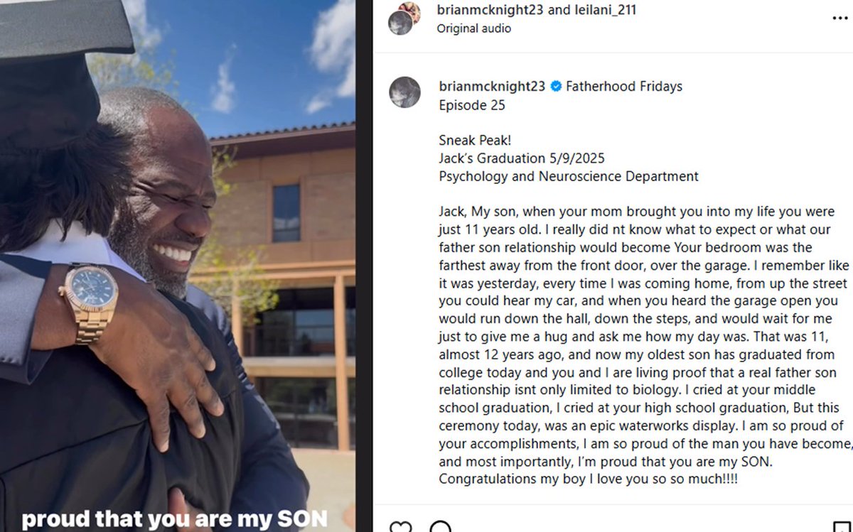 It takes a sick, twisted soulless POS to boast your love for your stepson, on social media, while ignoring your flesh and blood kids, one of whom was dying of cancer when this was posted 5/9/2025. 
#BrianMcknight RIP #NikoMcknight💔