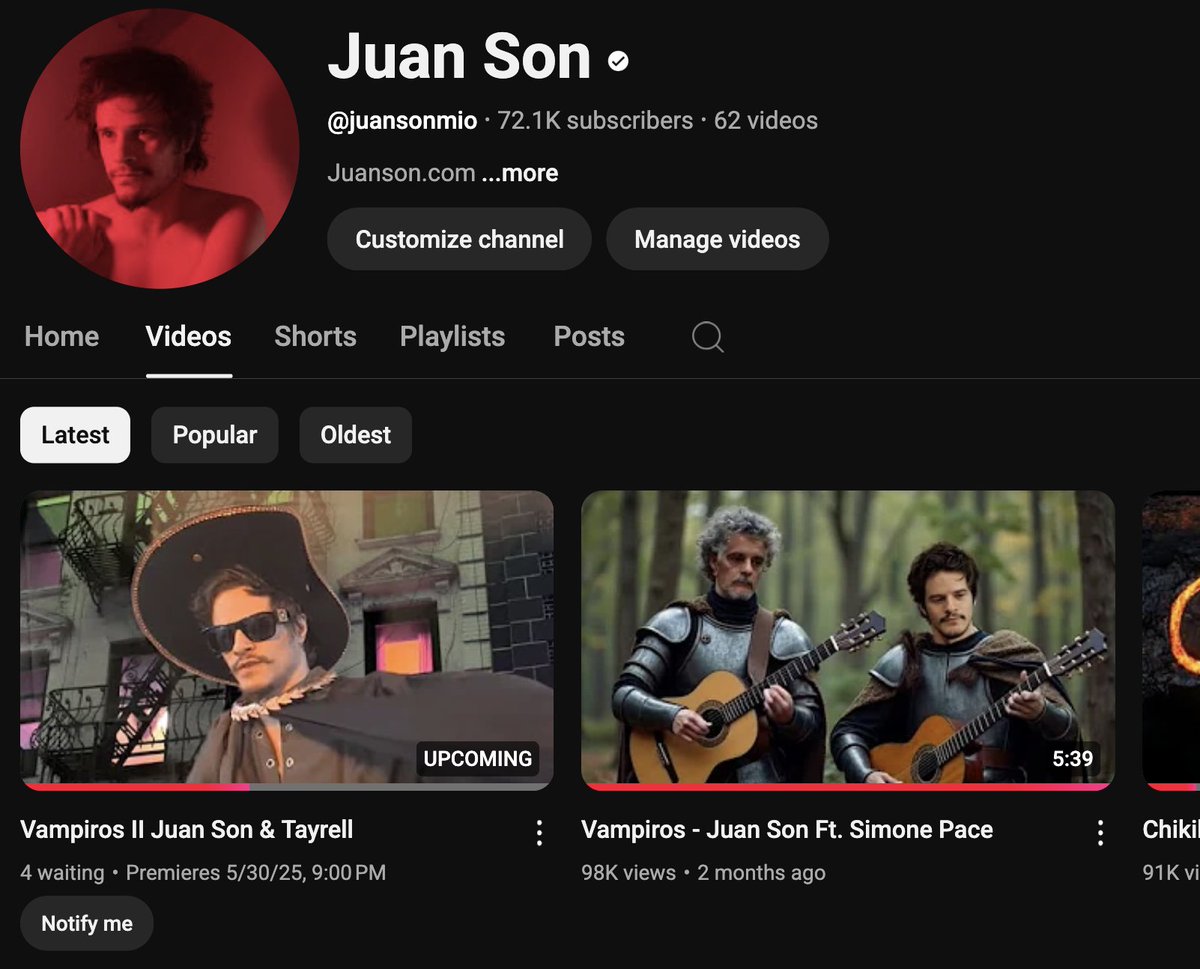 Vampiros ll sale hoy con Tayrell!!!!!!! no olviden pedir que les notifique en YouTube!!