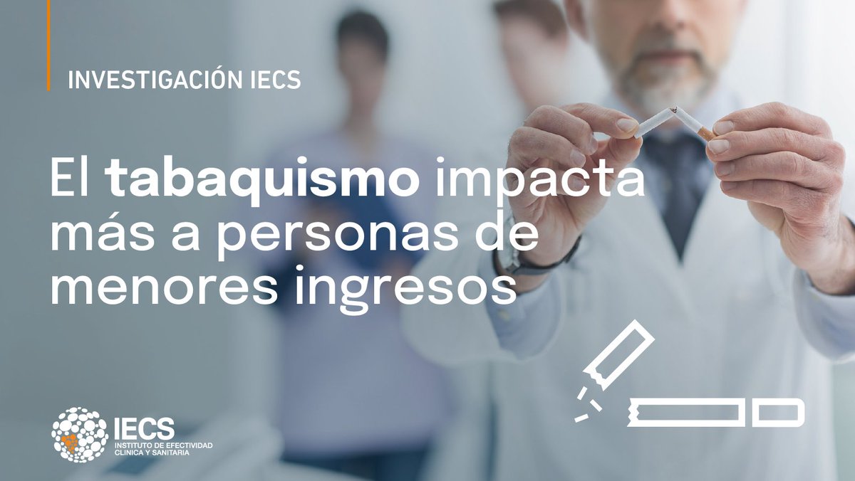 #DiaMundialSinTabaco | Según un estudio de IECS, las personas de menores ingresos fuman más, mueren más, se enferman más y ven más afectada su economía. 🚫🚬 Pero las medidas de control impulsadas por <a href="/opsoms/">OPS/OMS</a> podrían promover la equidad.
Conocé más en bit.ly/45AcmY2