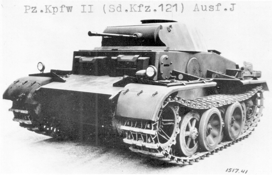 Light tanks with 80 mm of armour were not cancelled when the German tank program was revised as they slid under the weight cutoff, but the priorities defined #OTD in 1941 oddballs like the Pz.Kpfw.II Ausf.J were still dead last. #tanks #history #WW2 #WWII