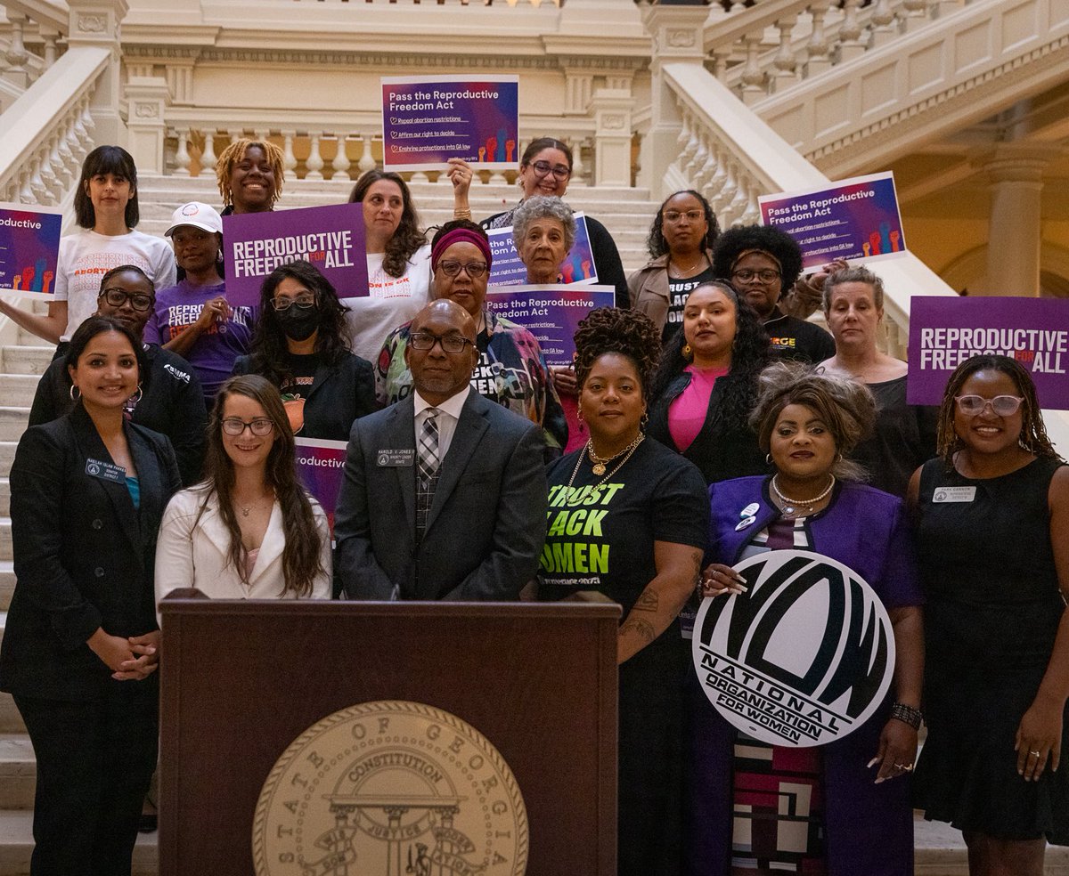 Yesterday, Georgia Democrats held a press conference with community advocates and reproductive justice organizations— We are demanding a formal legal opinion from Governor and AG of Georgia’s abortion ban which has led to delayed care, preventable deaths and even an unusual