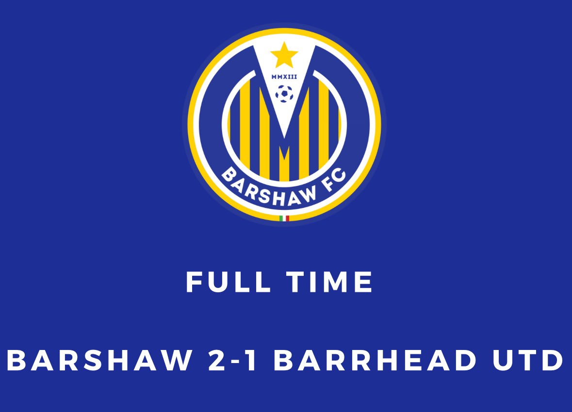 Really tough game tonight. We won it in the first half, they won the second half. Barrhead will feel they should’ve taken something. All the best for the season.