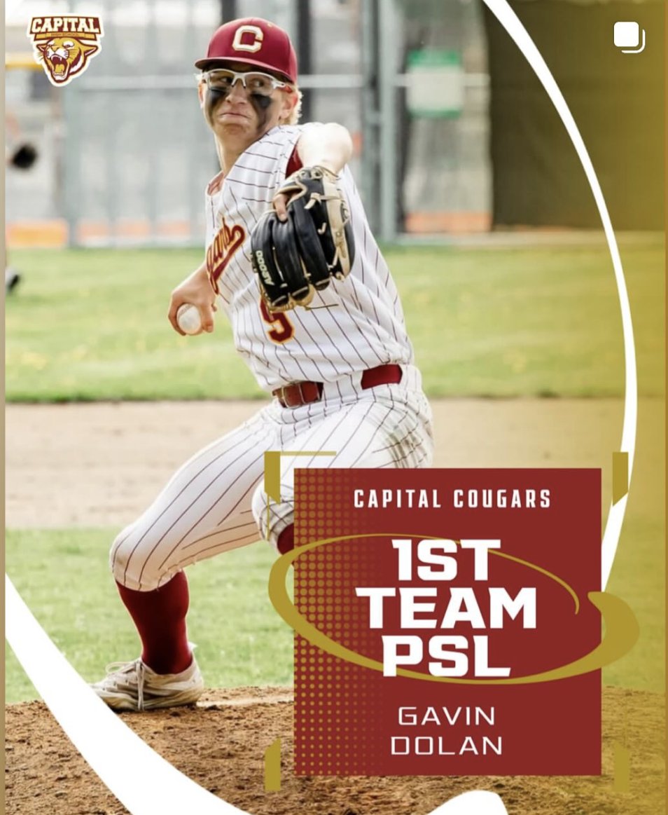 Gavin Dolan (@dolan_gavin09) on Twitter photo Extremely Grateful to be selected PSL 1st Team All League. <a href="/BaseballCapital/">Capital Baseball</a> <a href="/CBCBaseball22/">CBC Baseball</a> Extremely Grateful to be selected PSL 1st Team All League. <a href="/BaseballCapital/">Capital Baseball</a> <a href="/CBCBaseball22/">CBC Baseball</a>
