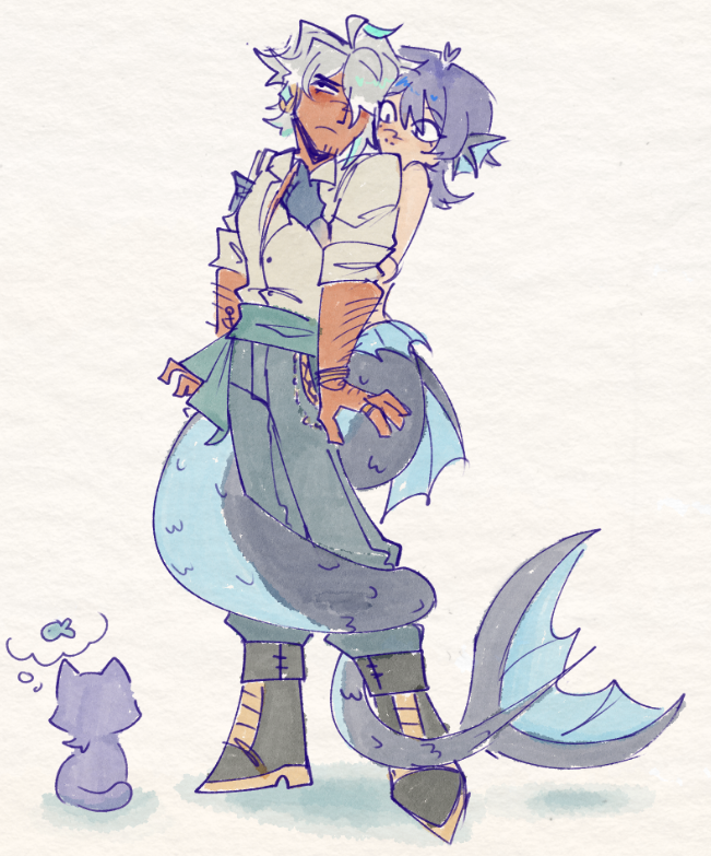 managed to squeeze this in before mermay ended 

#haiscara