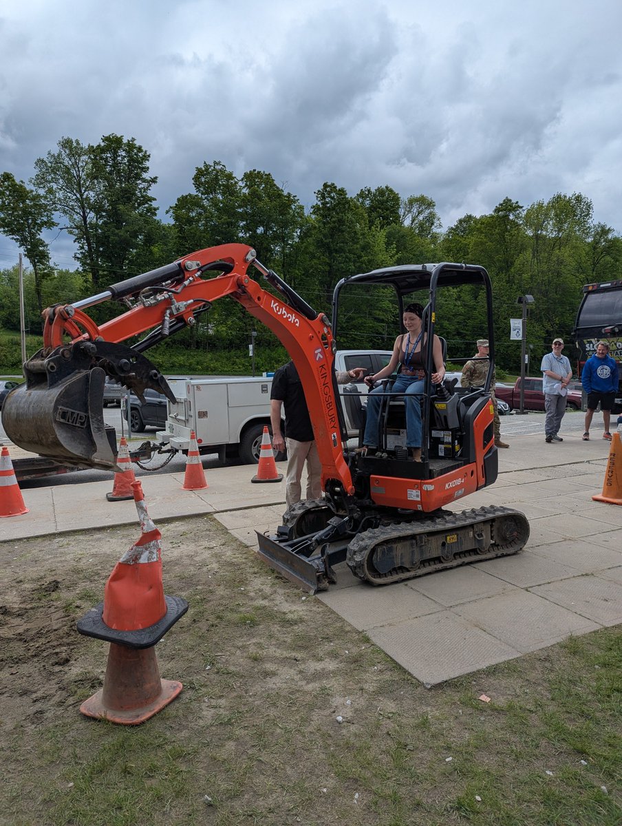 Students had a great day practicing with the excavator from Kingsbury Companies LLC. Thank you for the providing our students with a unique hands on learning experience.