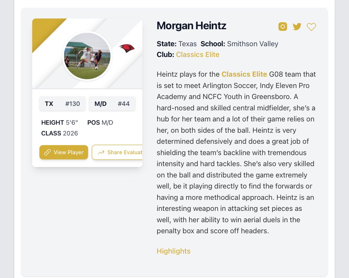 SV Ranger Girls Soccer (@svabc_gsoccer) on Twitter photo We see you Morgan! <a href="/PrepSoccer/">Prep Soccer ⚽️</a> <a href="/PrepSoccerTX/">Prep Soccer Texas</a> #midfielders to follow in North Carolina. <a href="/SATXSoccer/">S.A. Soccer ⚽🎥🎙️</a> <a href="/6a_28/">SA High School & Club Soccer</a> <a href="/ImYouthSoccer/">ECNL/GA/Recruiting/College Soccer</a> <a href="/50_50Pod/">The 50/50 Podcast ⚽️🎙</a> <a href="/cisdnews/">Comal ISD</a> <a href="/SV_Rangers/">SV Ranger Athletics</a> We see you Morgan! <a href="/PrepSoccer/">Prep Soccer ⚽️</a> <a href="/PrepSoccerTX/">Prep Soccer Texas</a> #midfielders to follow in North Carolina. <a href="/SATXSoccer/">S.A. Soccer ⚽🎥🎙️</a> <a href="/6a_28/">SA High School & Club Soccer</a> <a href="/ImYouthSoccer/">ECNL/GA/Recruiting/College Soccer</a> <a href="/50_50Pod/">The 50/50 Podcast ⚽️🎙</a> <a href="/cisdnews/">Comal ISD</a> <a href="/SV_Rangers/">SV Ranger Athletics</a>
