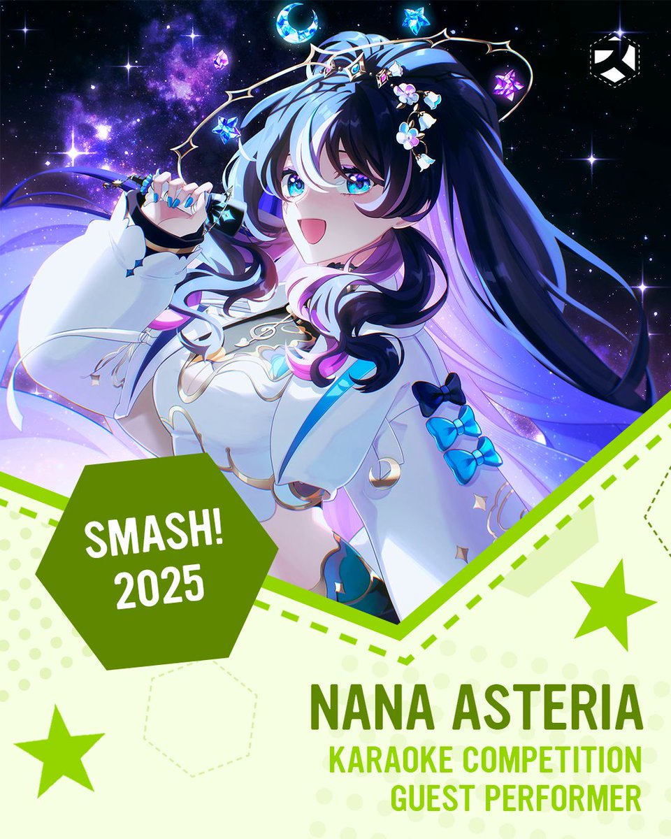 SMASH! Sydney Manga and Anime Show (@smashcon) on Twitter photo 🤩 <a href="/NanaAsteria/">Nana Asteria ✨💫</a> an indie VTuber will be showcasing her talents during the final round of the Karaoke Competition. She also judged the preliminary round in the lead up to SMASH! 2025. Don't miss out!
⏰ Get your tickets to SMASH! 2025 now! 👉🏽 tinyurl.com/smashconticket…
#smashcon2025 🤩 <a href="/NanaAsteria/">Nana Asteria ✨💫</a> an indie VTuber will be showcasing her talents during the final round of the Karaoke Competition. She also judged the preliminary round in the lead up to SMASH! 2025. Don't miss out!
⏰ Get your tickets to SMASH! 2025 now! 👉🏽 tinyurl.com/smashconticket…
#smashcon2025