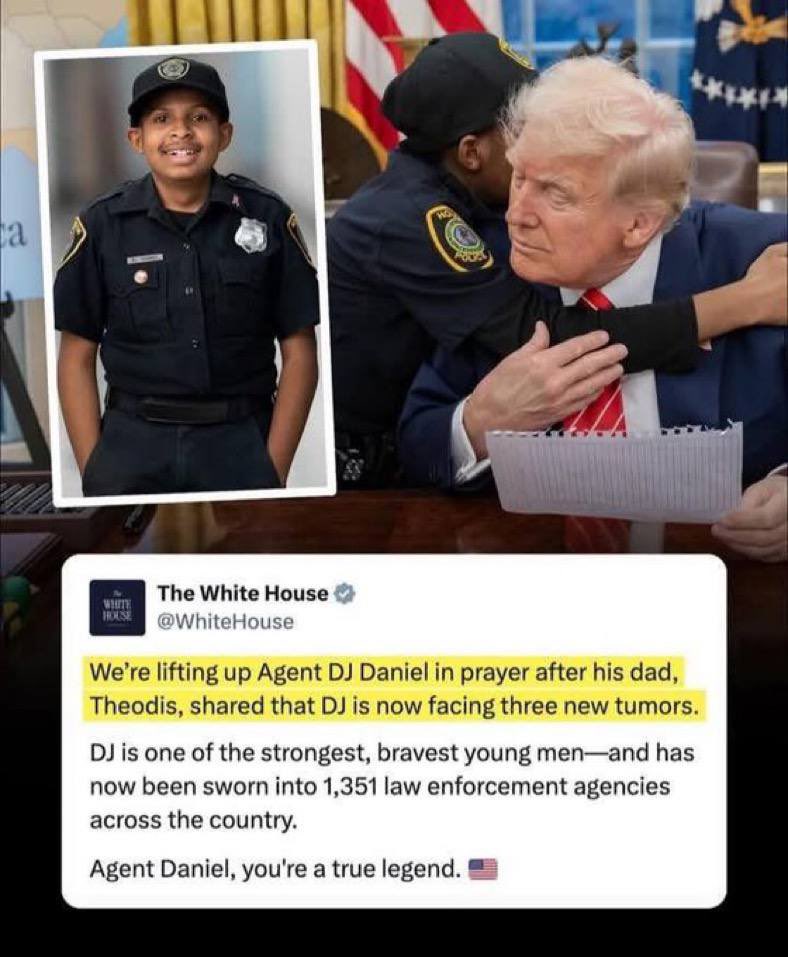 Oh no…. 😥 

Drop a 🙏 for DJ Daniel

Dear Heavenly Father, we ask you to lay your hands on DJ and remove those tumors from his body…

We also ask you give his family the courage and strength to be there for him right now and guide their decisions.

Please Lord, hear our