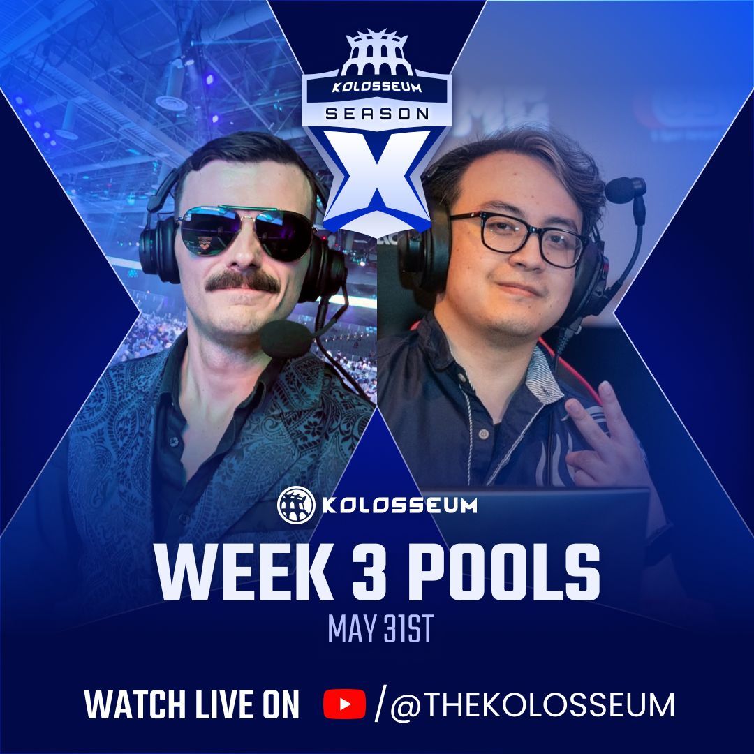 KOLO (@thekolosseum) on Twitter photo 🏟 The Kolosseum Season X Week 3 kicks off tomorrow!
🔥 North America's best Mortal Kombat 1 players compete
🎙️<a href="/HBTheWarrior/">HBTWarrior</a> on the mic with <a href="/MistaAquaman/">MistaAquaman</a>
📺 6PM ET on Twitch and YouTube
youtube.com/live/M6AhfAgsI… 🏟 The Kolosseum Season X Week 3 kicks off tomorrow!
🔥 North America's best Mortal Kombat 1 players compete
🎙️<a href="/HBTheWarrior/">HBTWarrior</a> on the mic with <a href="/MistaAquaman/">MistaAquaman</a>
📺 6PM ET on Twitch and YouTube
youtube.com/live/M6AhfAgsI…