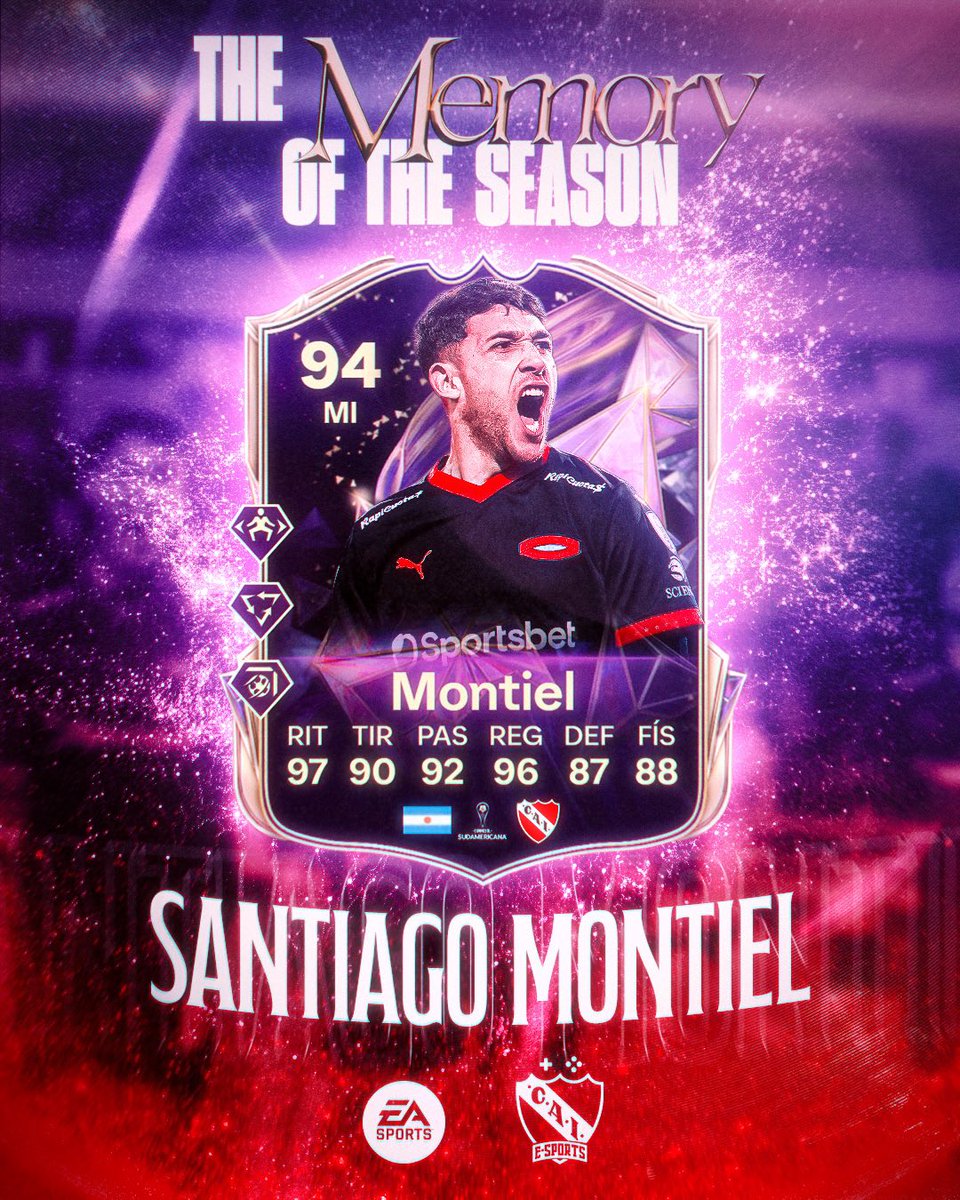 ¡La rompiste, Monti! 🎮

Ya está disponible en sobres del #FC25 la carta TOTS MEMORY de Santiago Montiel en conmemoración a la chilena contra Independiente Rivadavia. 

¿Vos ya la tenés? 🔥

#TOTS #TodoRojo 🔴