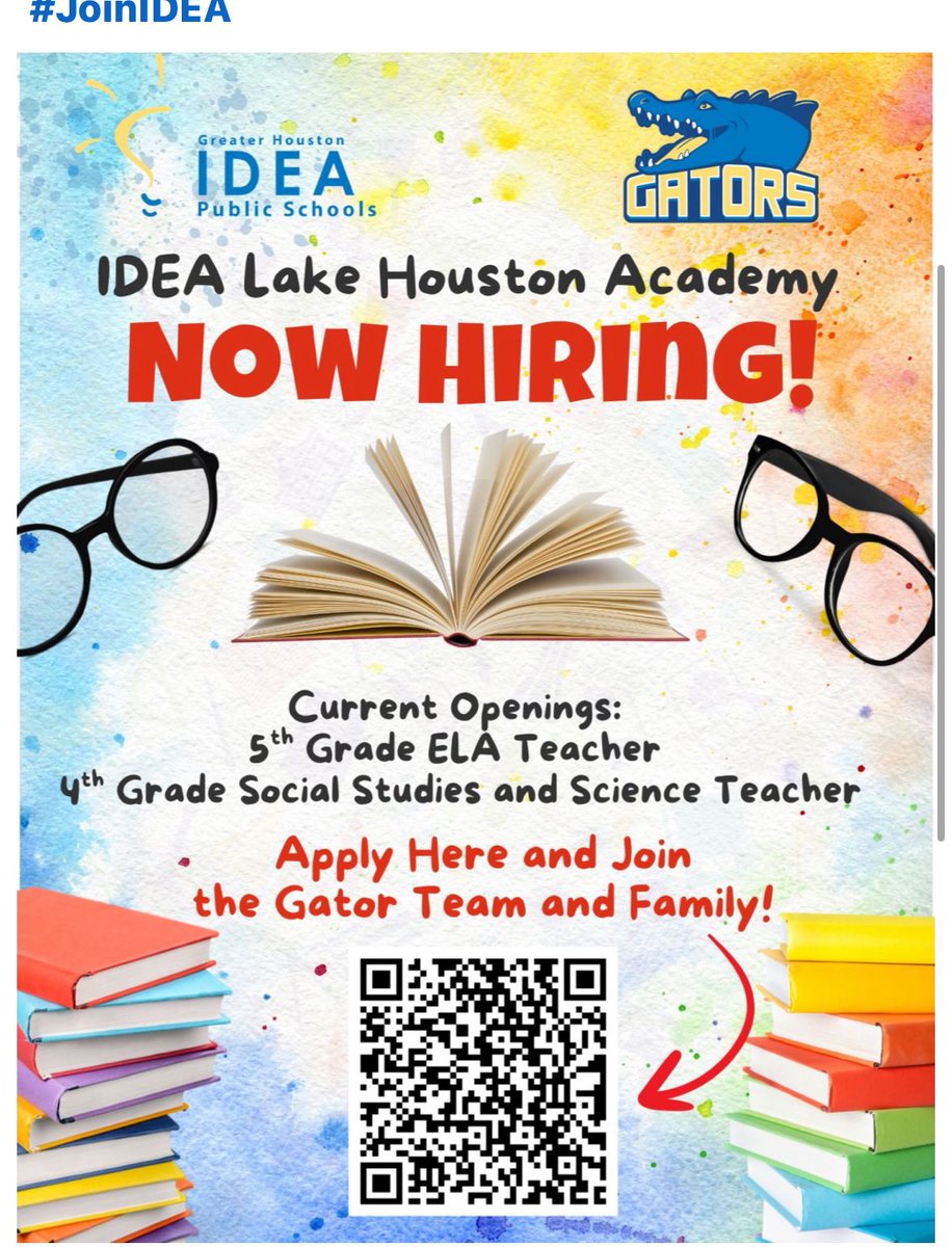 IDEA Public Schools is growing in the Greater Houston region, and IDEA Lake Houston is looking for passionate, mission-driven educators to join our team! 

If you’re ready to make a difference in the classroom, and ready to join IDEA Lake Houston