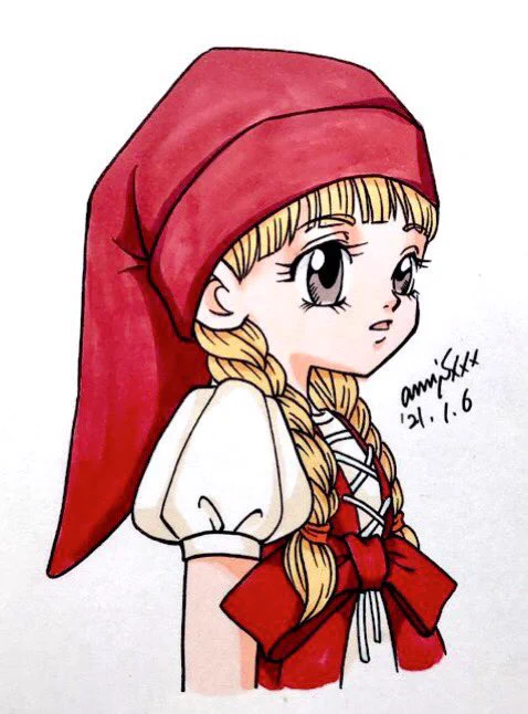 【ドラクエ4コママンガ劇場 ニセ勇者本】では女性キャラの4コマも描き下ろそうと思っています。 個人的には人生いろいろあったんだなぁという目つきのビアンカさんを描くのが好きです。 柴田亜美 #ドラクエ
