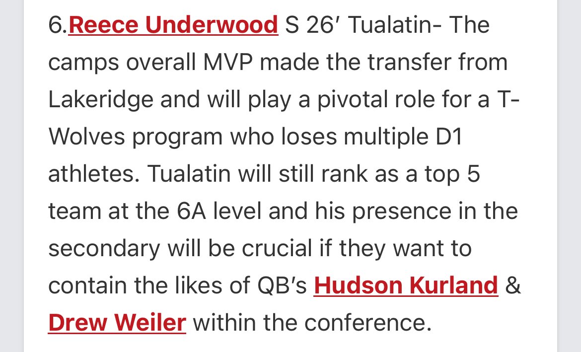 Reece(Rilla⭐️⭐️⭐️)Underwood (@reece_w_u) on Twitter photo Thankyou <a href="/JordanJ_/">Jordan Johnson</a> for the write up
<a href="/TualatinHSFB/">Tualatin Timberwolves Football</a>
<a href="/AlphaFootballOR/">ALPHA Football</a>
<a href="/ifo14/">Ifo Ekpre-Olomu</a> Thankyou <a href="/JordanJ_/">Jordan Johnson</a> for the write up
<a href="/TualatinHSFB/">Tualatin Timberwolves Football</a>
<a href="/AlphaFootballOR/">ALPHA Football</a>
<a href="/ifo14/">Ifo Ekpre-Olomu</a>