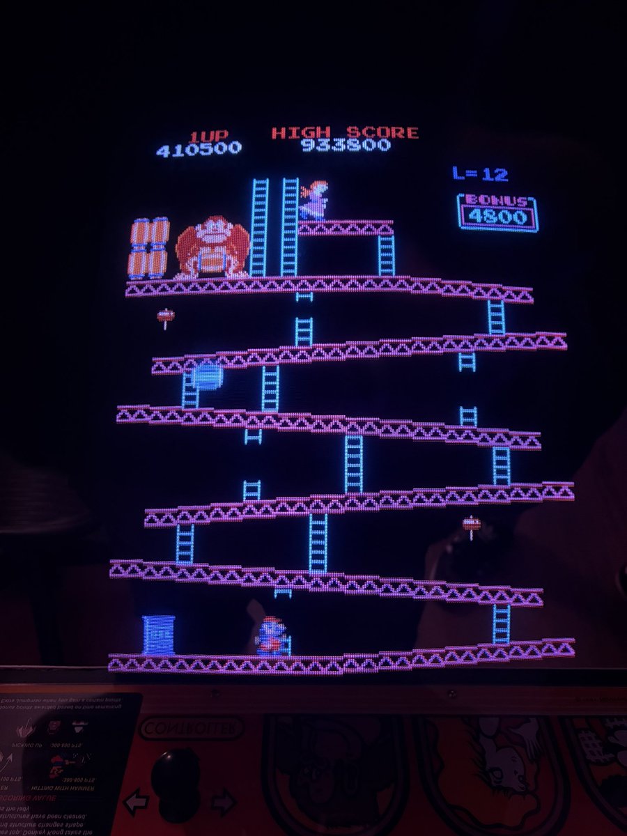 Retro_Russ_'s tweet image. 410,500 on #DonkeyKong tonight. Not bad. Am happy with that as its past 50% to killscreen. #arcade #retrogaming